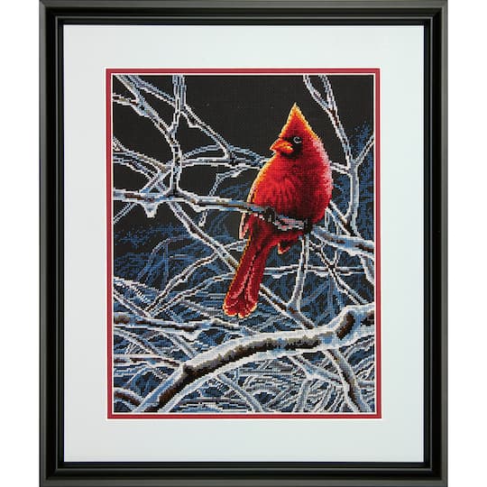 Dimensions&#xAE; Ice Cardinal Counted Cross Stitch Kit